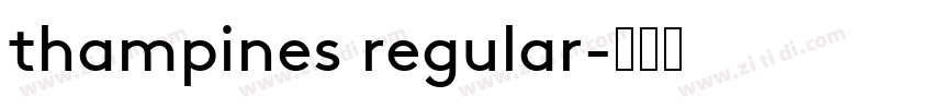 thampines regular字体转换